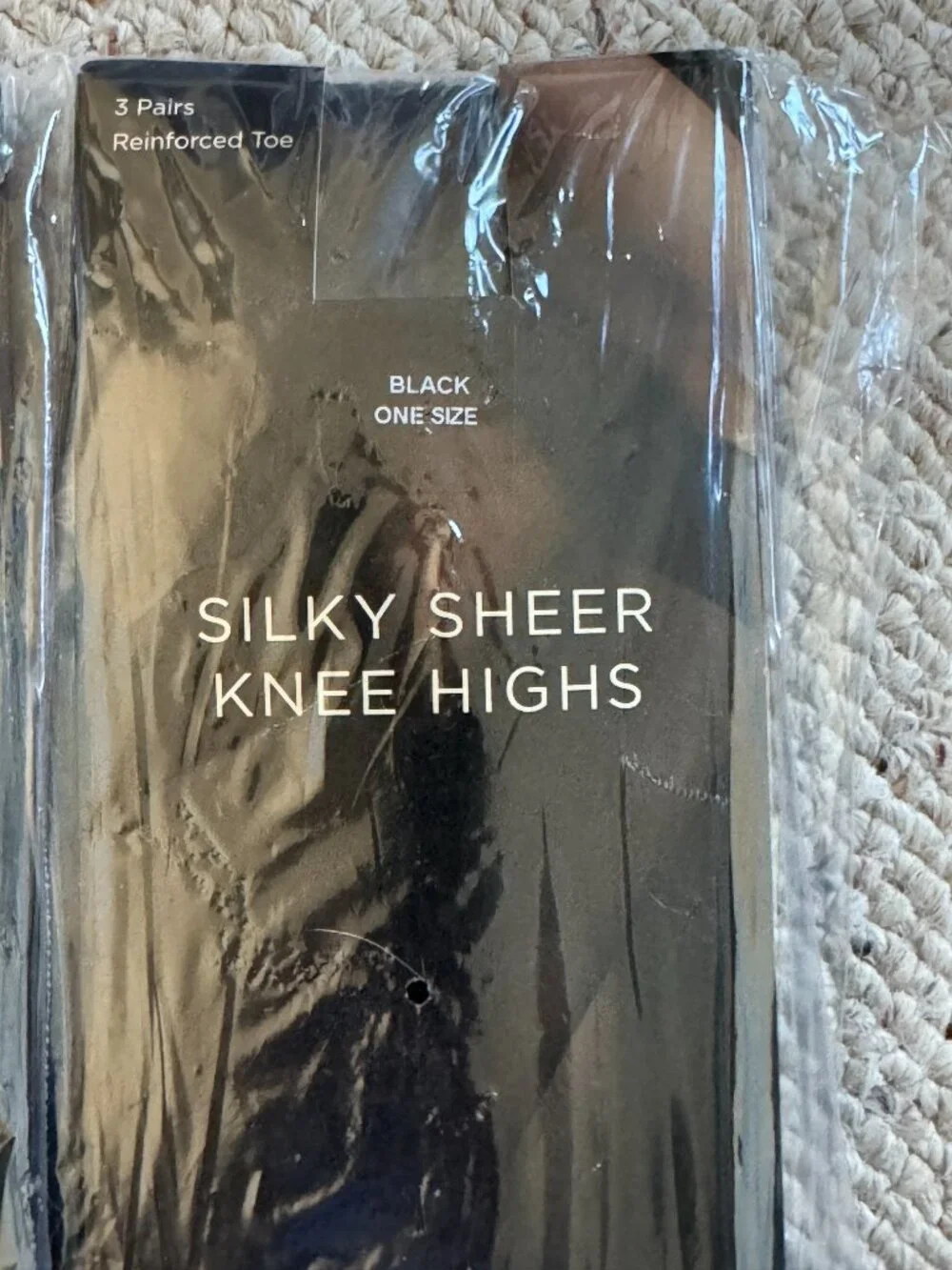 Talbots Silky Sheer Knee High Socks 2 Packs, Soft Brown and Black, NWT